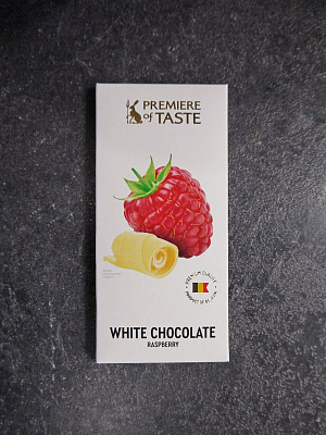 Белый шоколад "Premiere of taste" малина, 80г